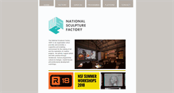 Desktop Screenshot of nationalsculpturefactory.com